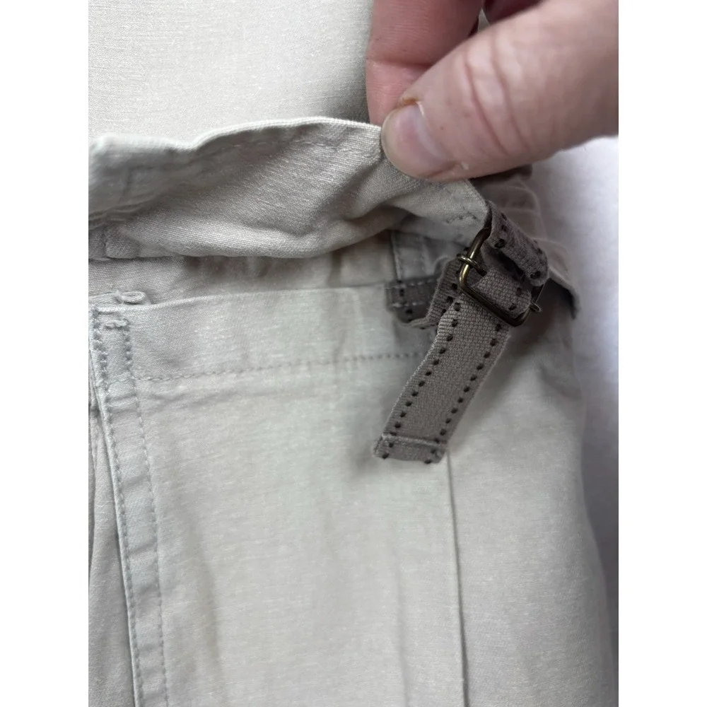 Military Denim Shorts Mens 35x12‎ Khaki Cargo Y2K Pockets